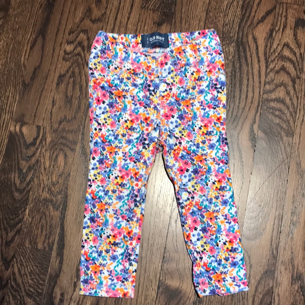 Old Navy floral jeggings